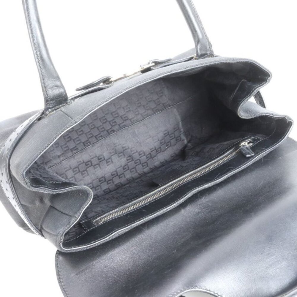 Gucci Interlocking Perforated Leather Handbag Tot… - image 7